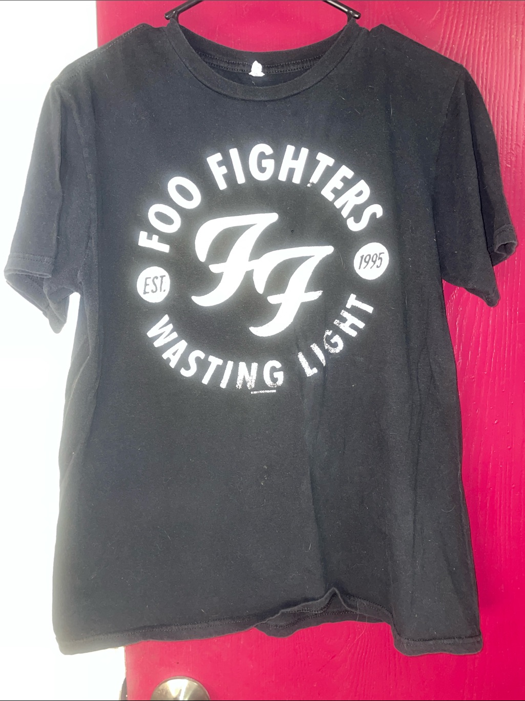 Foo Fighters 'Wasting Light' Black Band Tee 2011 Concert Tshirt